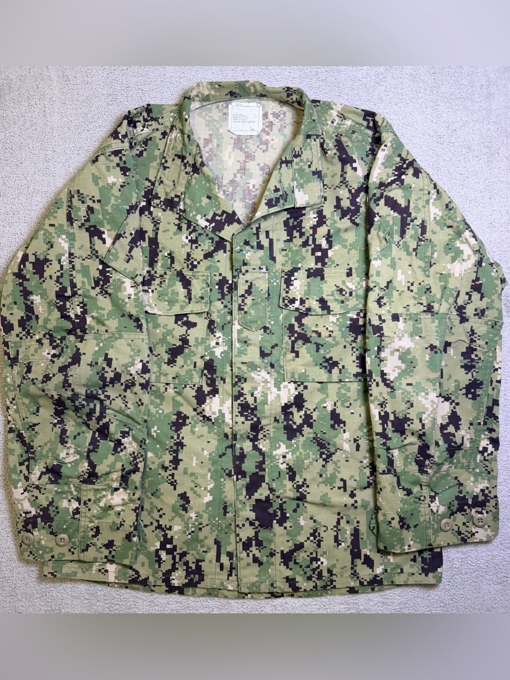 US Navy NWU Type lll Blouse Medium Regular Woodland Digital Camo Shirt AOR2